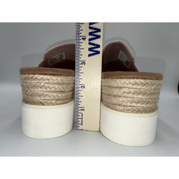 Women's Shoes TOMS‎ DIANA MULE Platform Wedge Sandals Size W 9.5 Ballet Pink - Picture 8 of 9